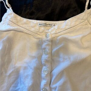Abercrombie & Fitch Cream Button-Up Top